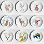 Aesthetic Colorful Deer Plates