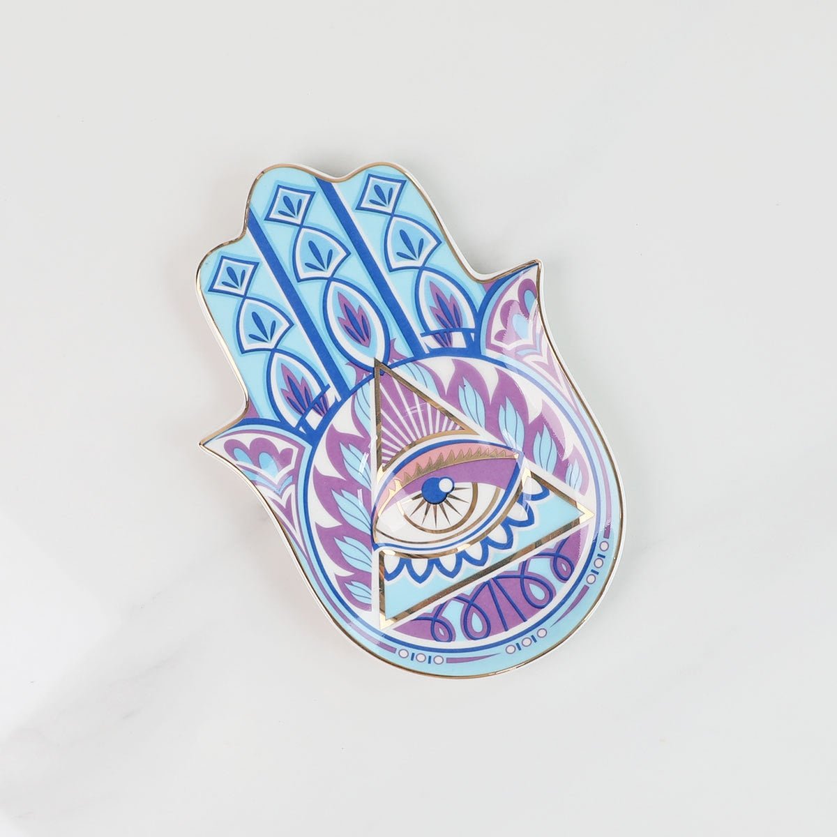 Aesthetic Colorful Hamsa Plates