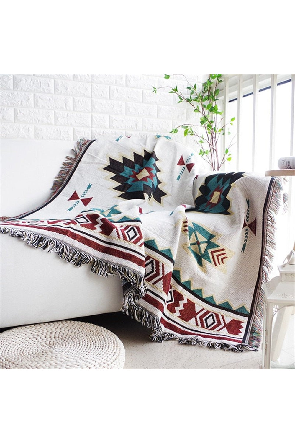 Geometric Pattern Cozy Blanket