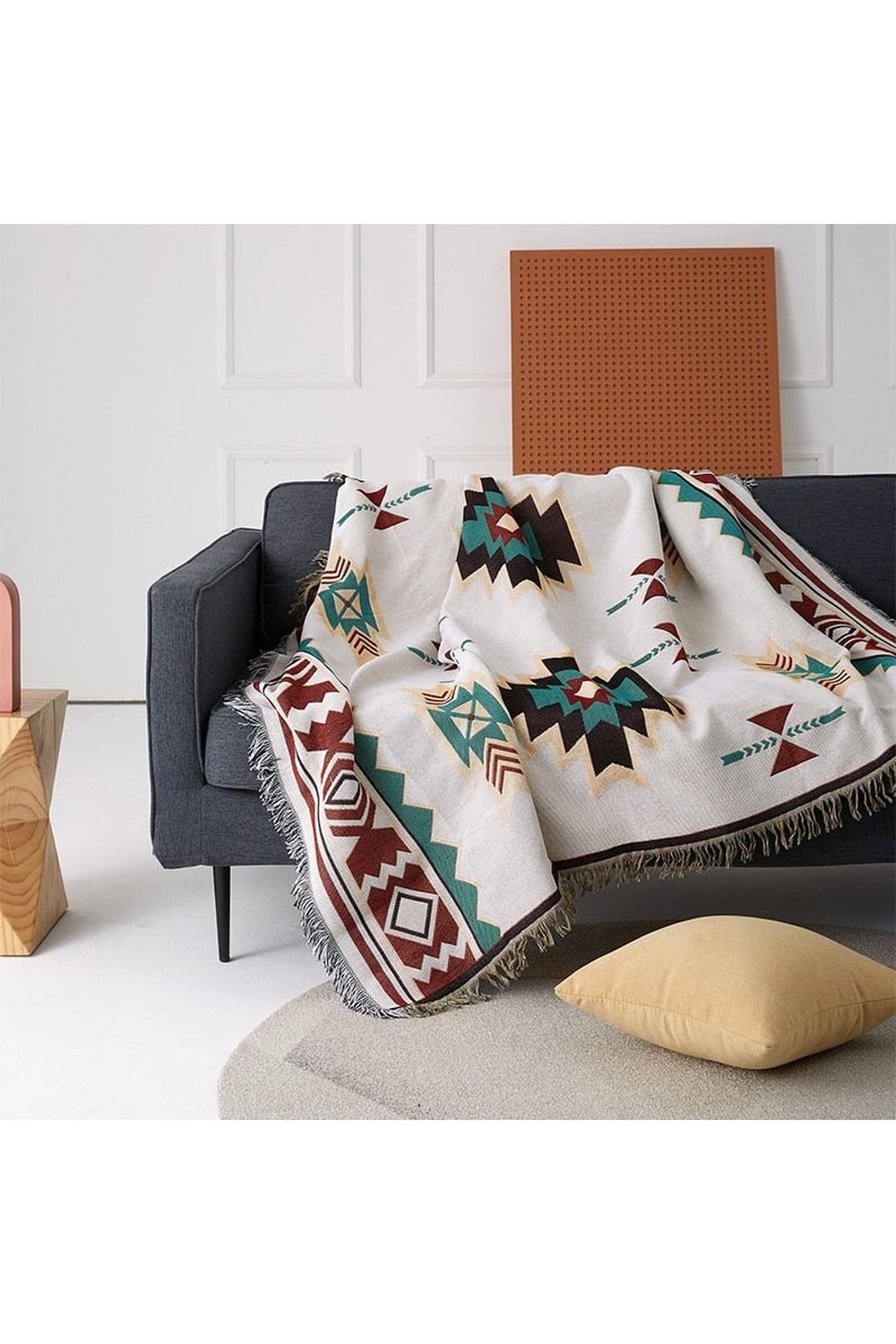 Geometric Pattern Cozy Blanket