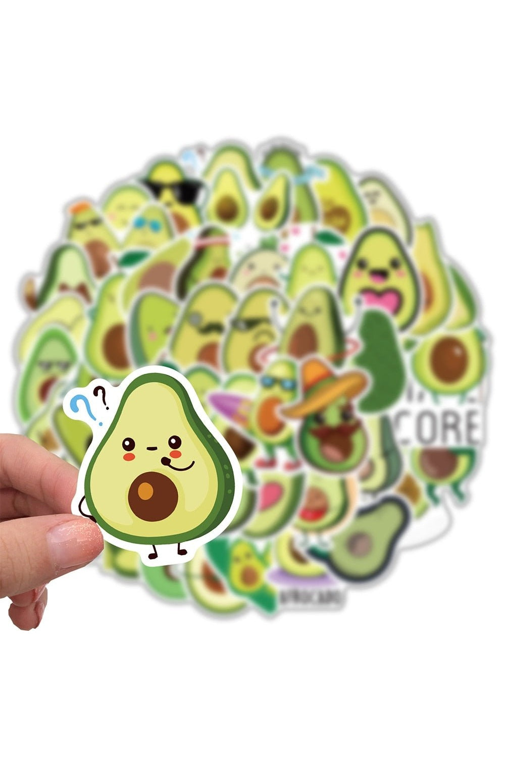 Avocado Themed Laptop Stickers