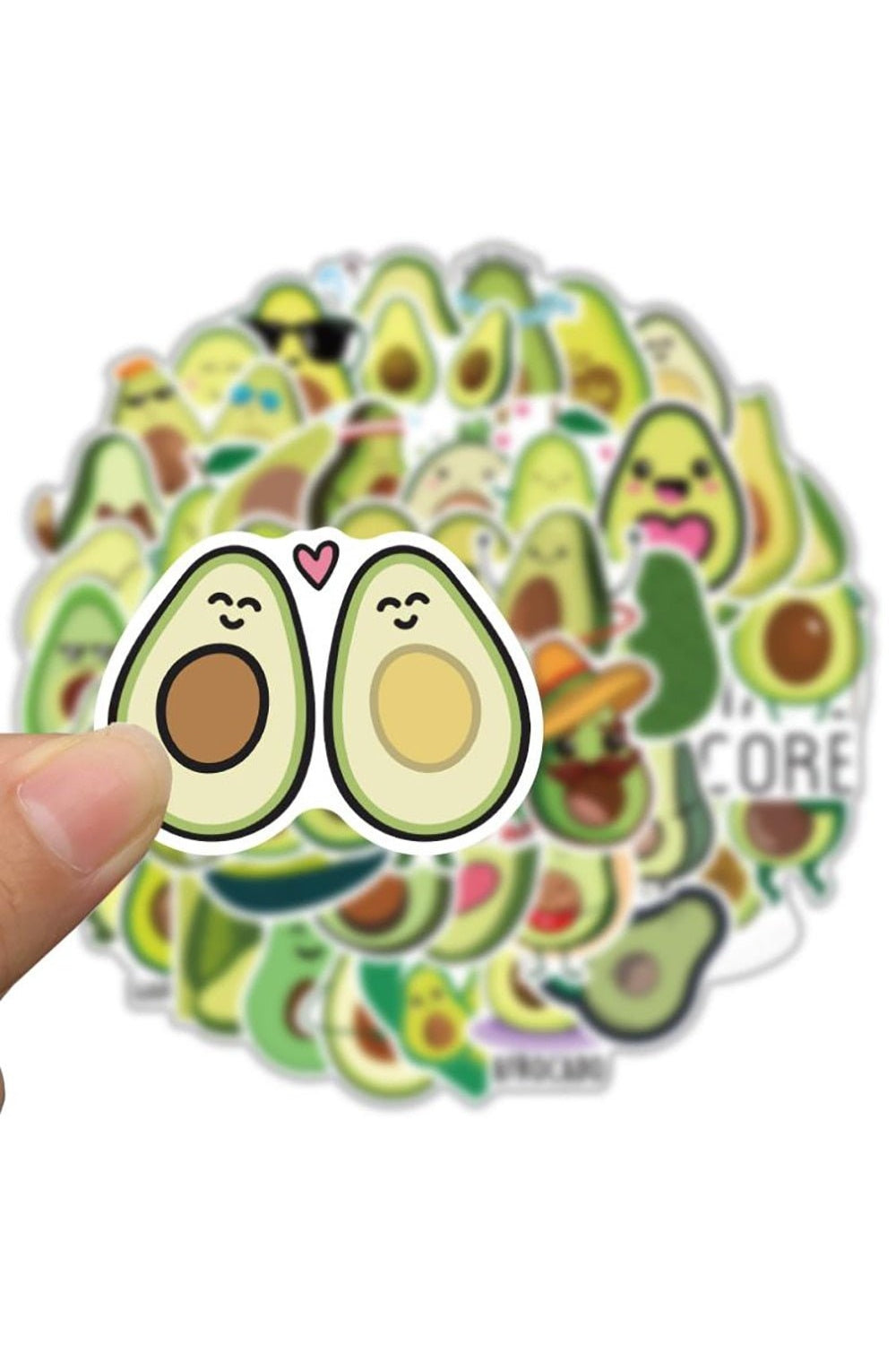 Avocado Themed Laptop Stickers