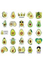 Avocado Themed Laptop Stickers