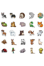 Cartoon Animal Stickers Set