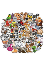 Cartoon Animal Stickers Set