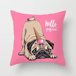 Pug Dog Pillow Case