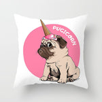 Pug Dog Pillow Case