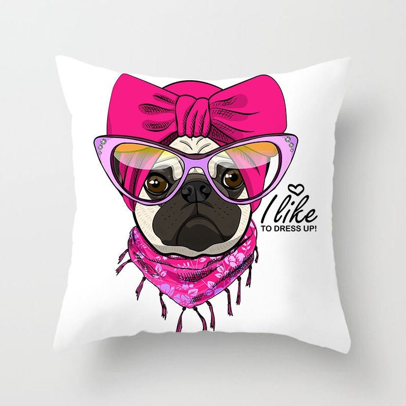 Pug Dog Pillow Case