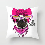 Aesthetic Cute Pug Pillow Case