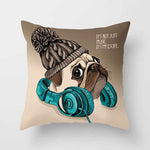 Pug Dog Pillow Case