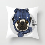 Pug Dog Pillow Case