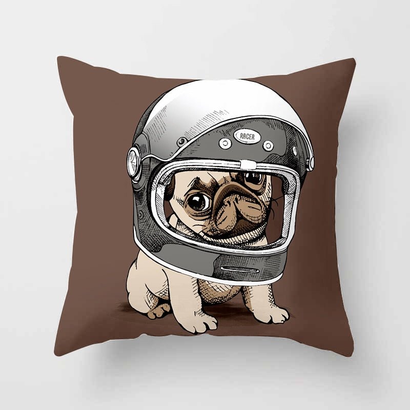 Aesthetic Cute Pug Pillow Case