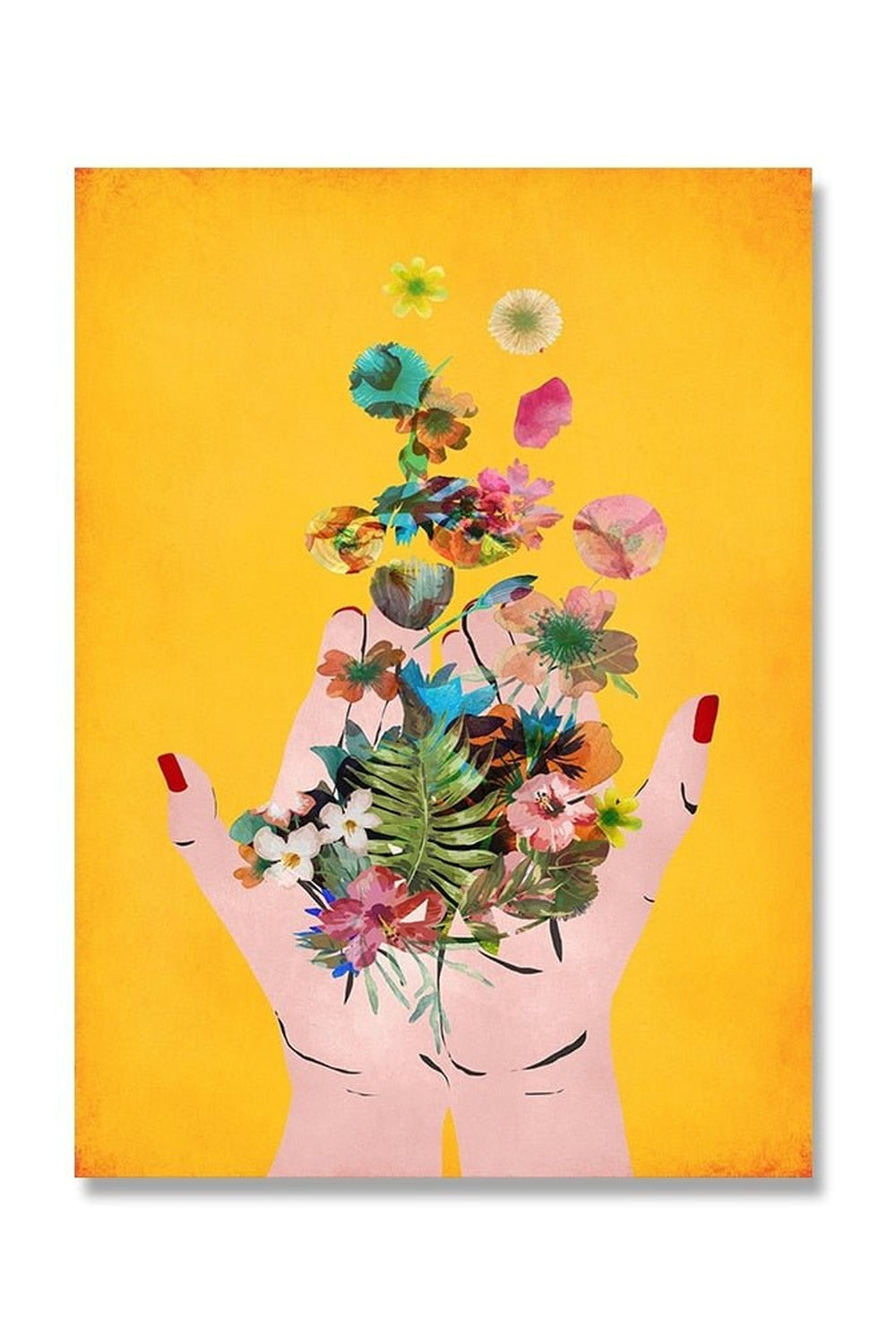 Flower Hands Art Poster