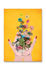 Flower Hands Art Poster