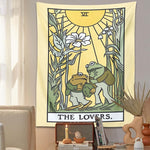 Aesthetic Frogy Tarot Tapestry