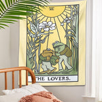 Aesthetic Frogy Tarot Tapestry