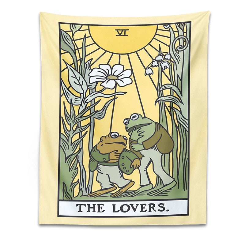 Aesthetic Frogy Tarot Tapestry