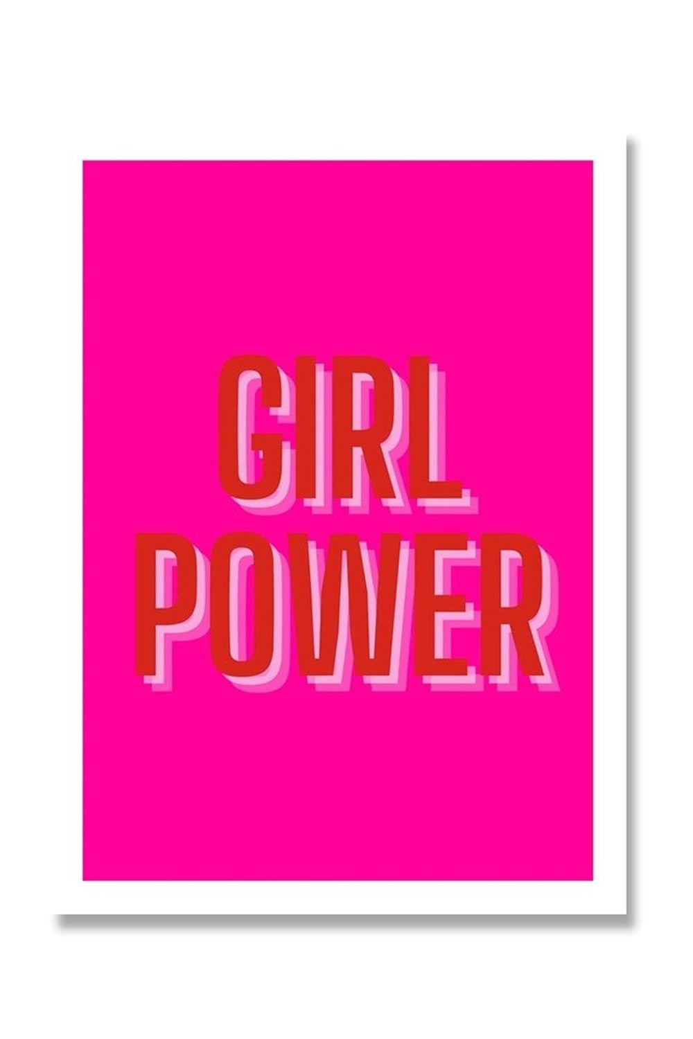 Girl Power' Motivational Canvas Poster