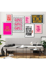 Girl Power' Motivational Canvas Poster