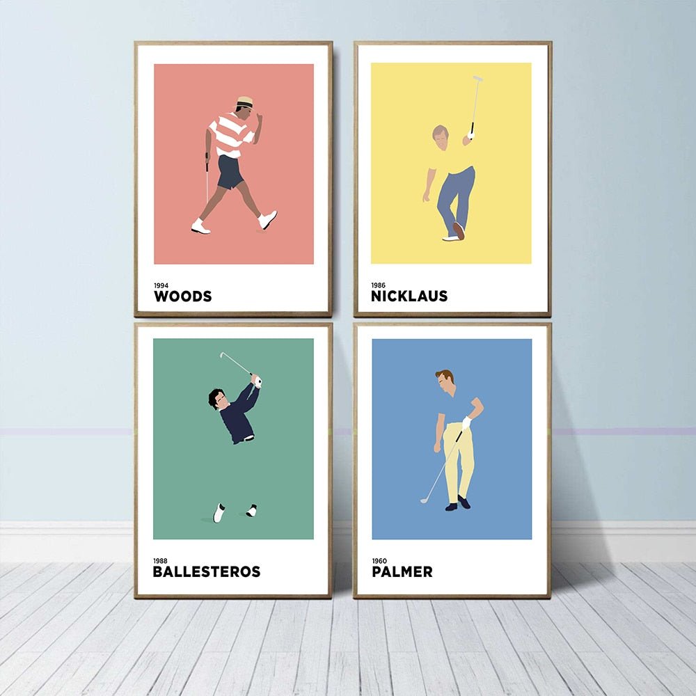 Aesthetic Golf Legend Canvas Poster