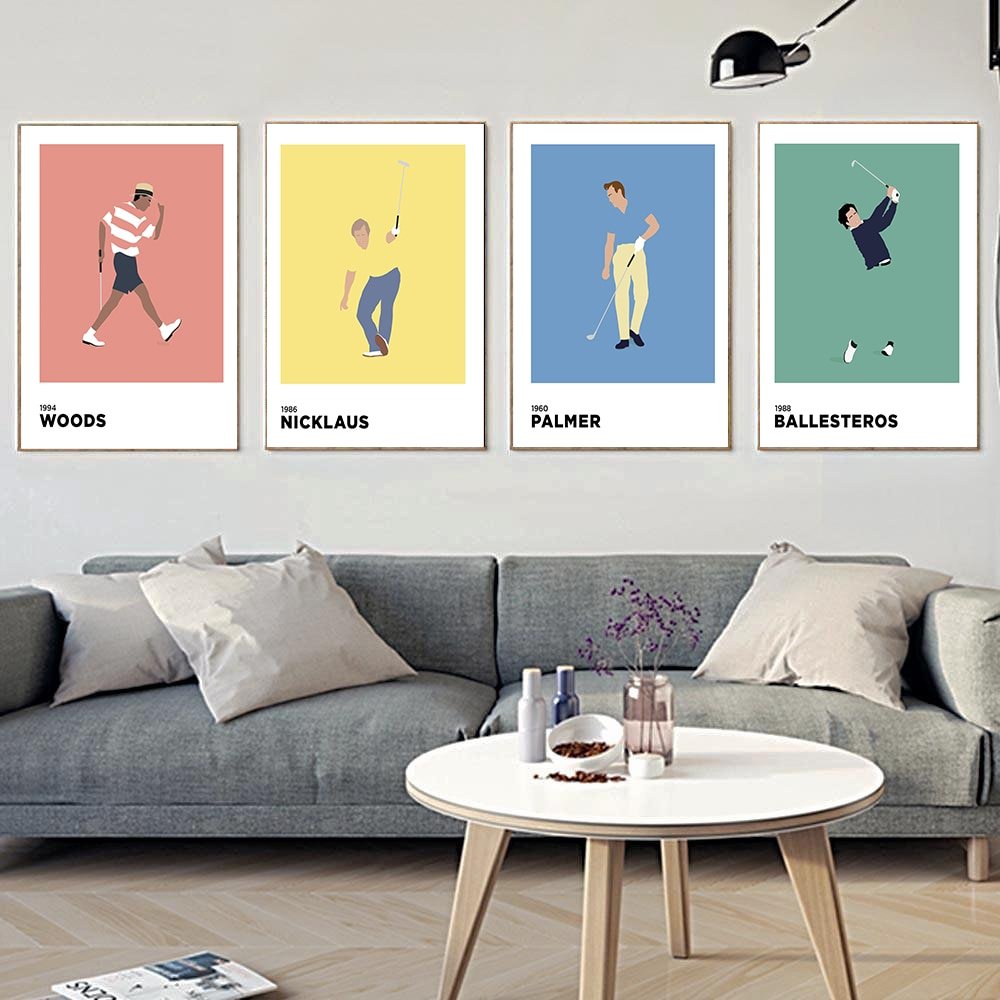 Aesthetic Golf Legend Canvas Poster