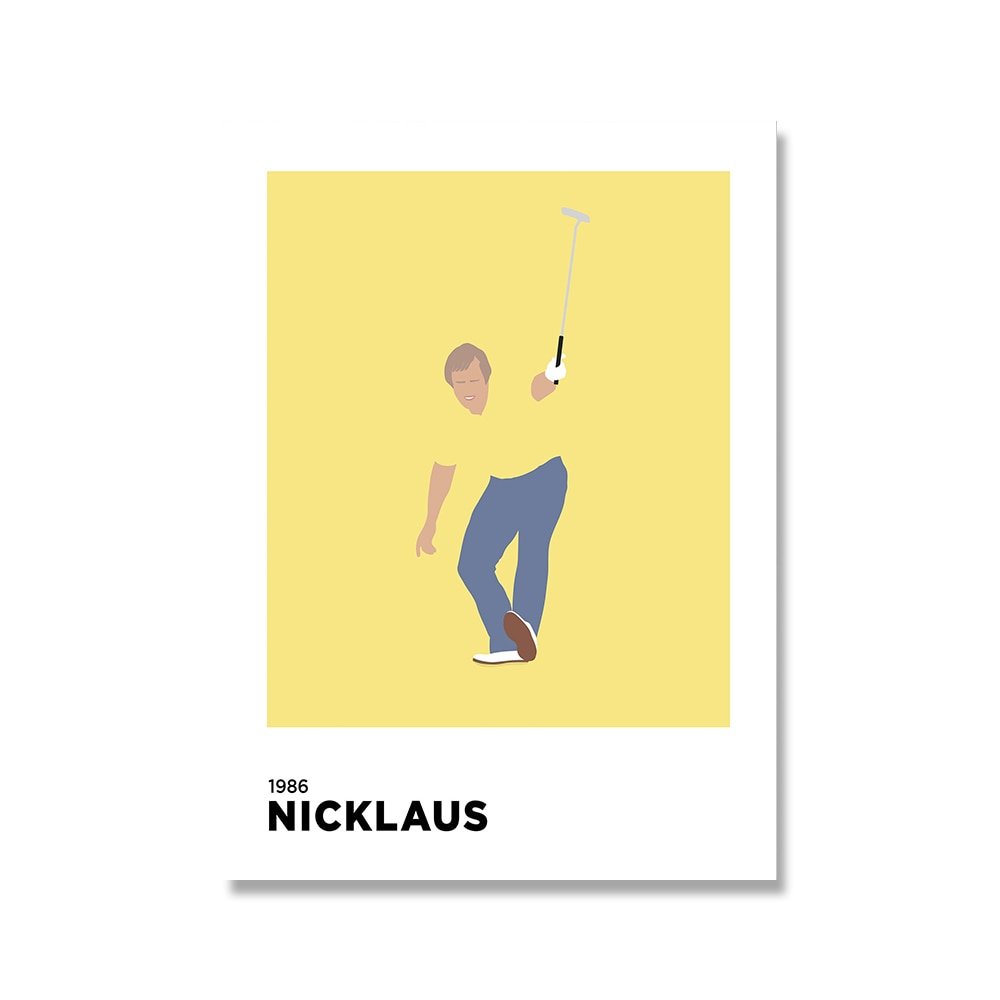 Aesthetic Golf Legend Canvas Poster