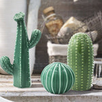 Aesthetic Green Cactus Vases