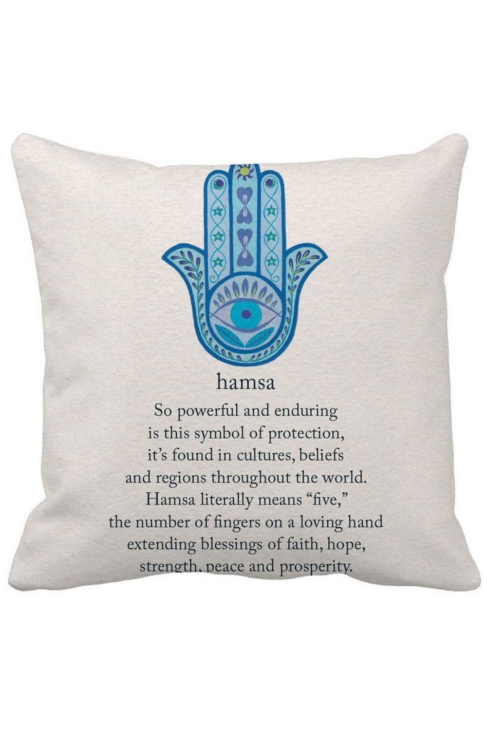 Hamsa Sign Decorative Pillow Case