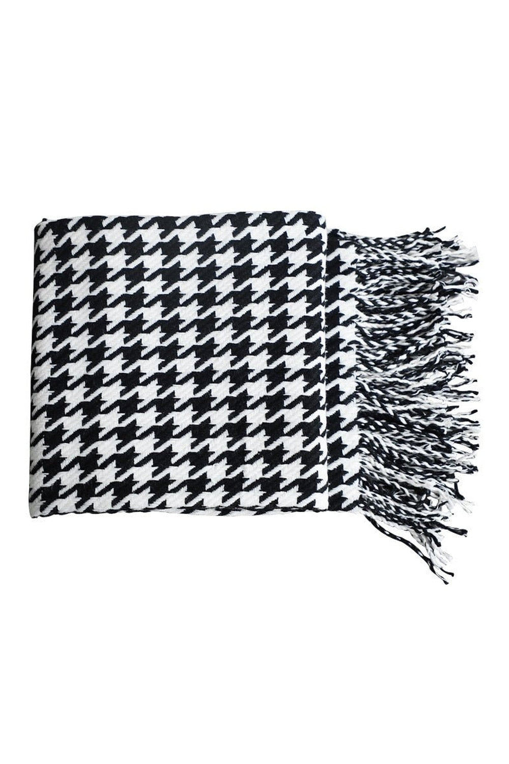 Houndstooth Black White Blanket