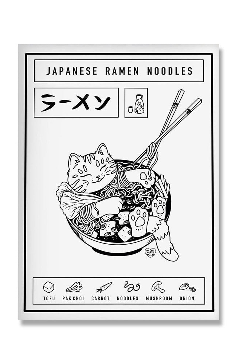 Japanese Ramen Themed Canvas