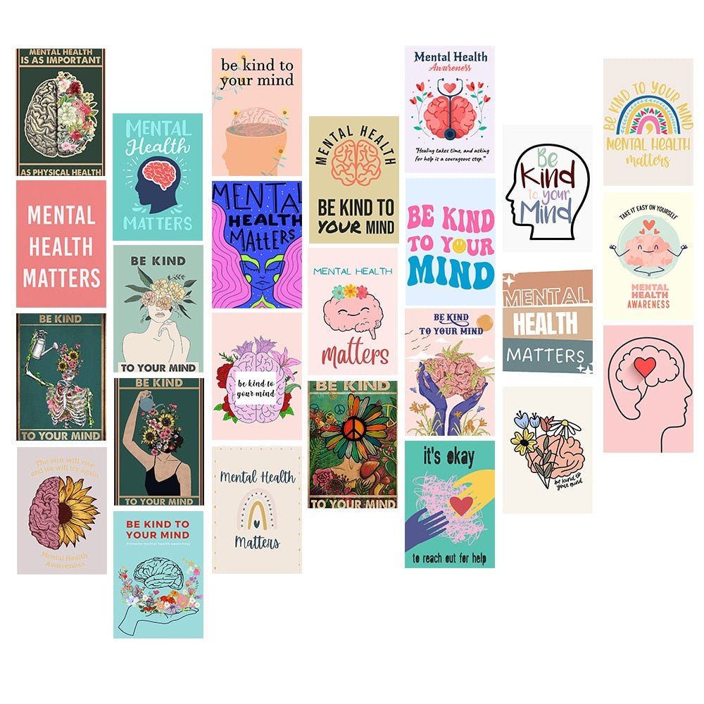 Mental Health Support Stickers