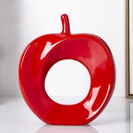 Metallic Apple Decorative Figurines