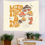 Mystical Mushroom Wall Tapestry