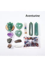 Natural Crystal Healing Set