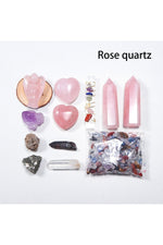 Natural Crystal Healing Set