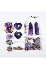 Natural Crystal Healing Set