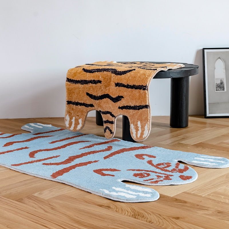 Aesthetic Painted Tiger Rug