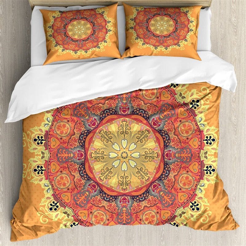 Aesthetic Pastel Mandala Bedding Set