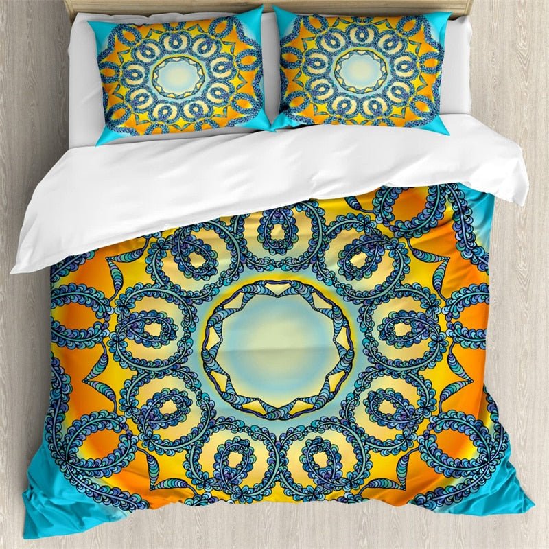 Aesthetic Pastel Mandala Bedding Set