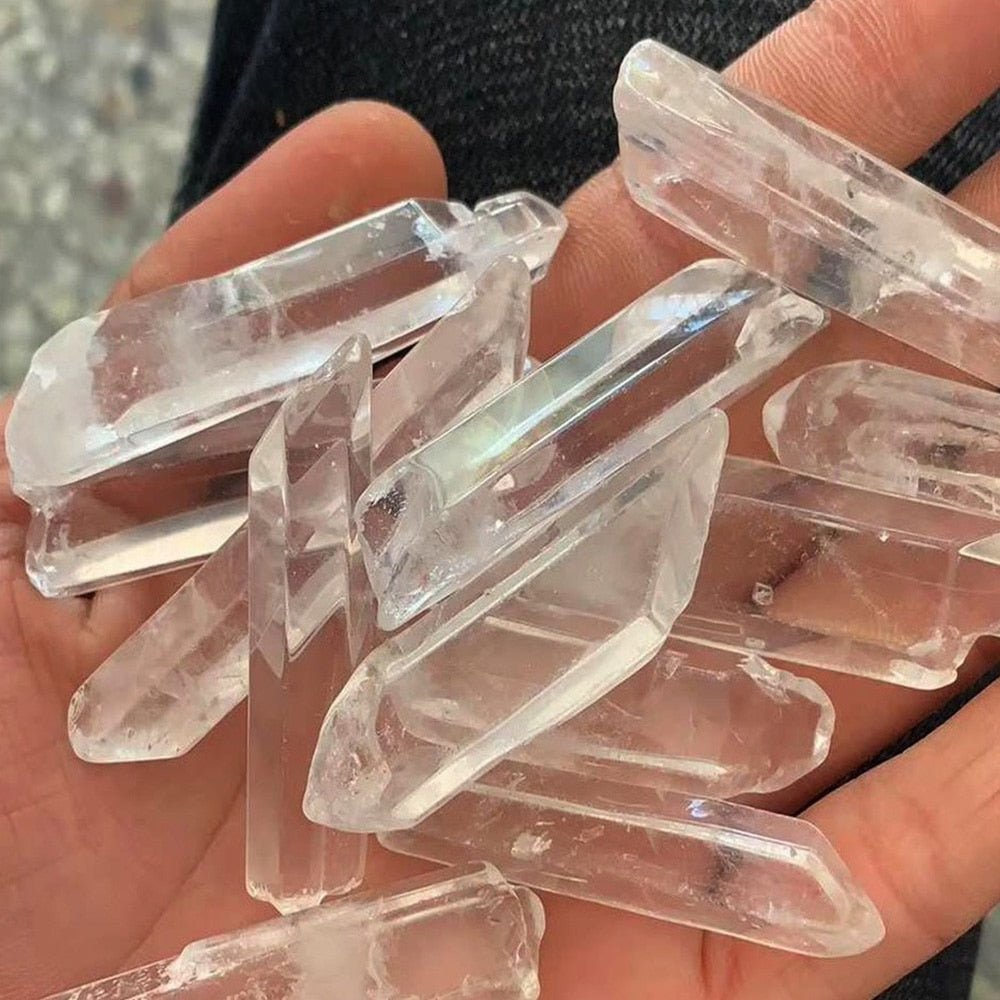 Aesthetic Polished Clear Quartz Crystal