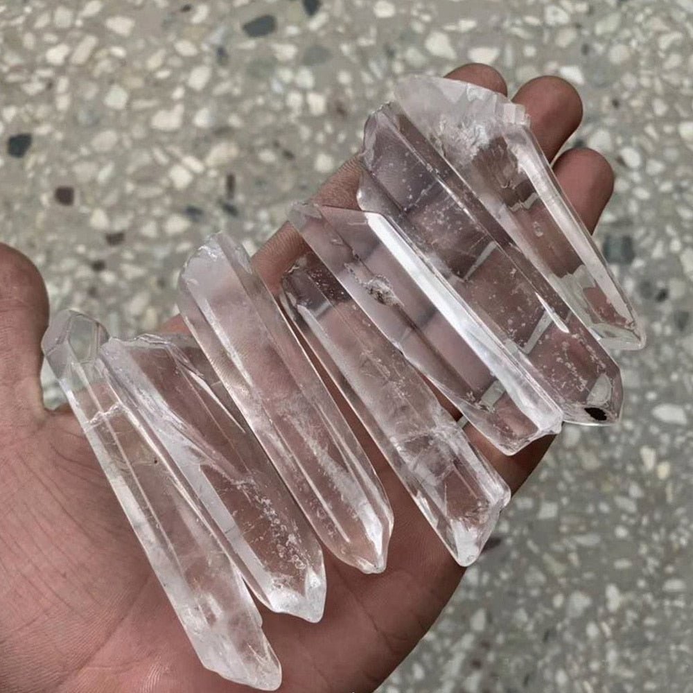 Aesthetic Polished Clear Quartz Crystal