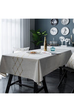 Proud Gray Elegant Tablecloth