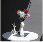 Raised Hand Floral Vase